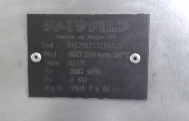 RESISTENZA DI FRENATURA tipo RXT 218-2KW-TERM.160 C USATO
